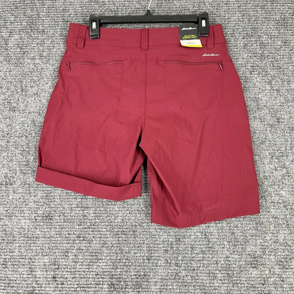 Eddie Bauer Rolled Hem Bermuda Shorts Womens 6 Stretch‎ Utility Pockets Hiking